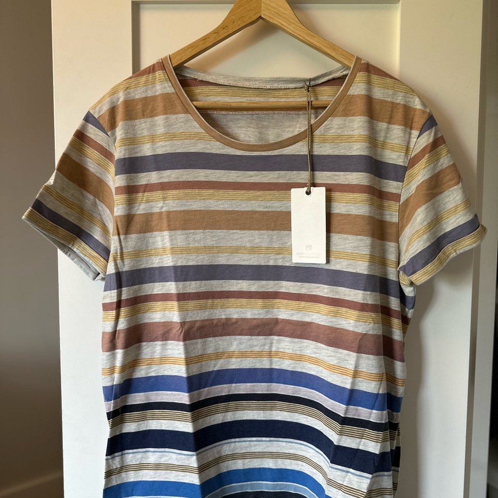 Mens SCOTCH & SODA Striped T Shirt (NWT)